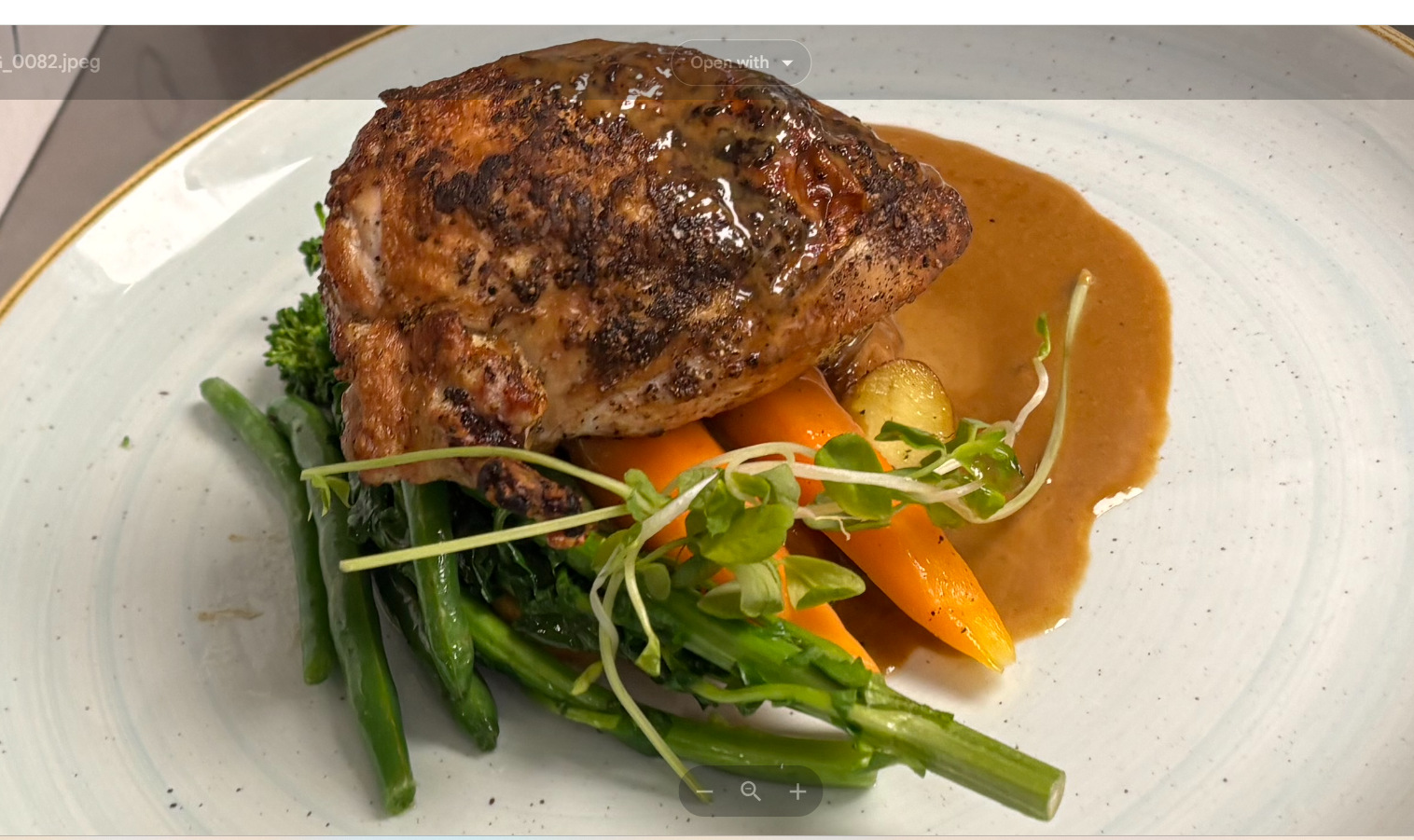 Dinner dish at Woodbine Diner